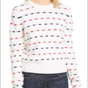 La Ligne Jacquard Stripe Wool Sweater Size M